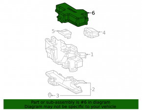 Toyota Venza 21- Trunk Fuse Box Upper Cover
