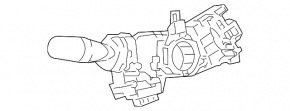 Steering column switch left Lexus IS 14-20 without fog lights