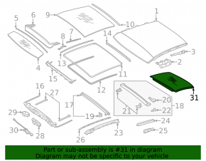 Rear panoramic glass Mercedes W213 E 17-23