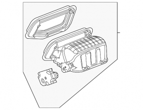 Upper heater housing for Mercedes A-class V177 19-22