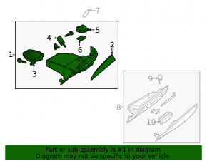 Glove box, glove compartment Mazda3 MPS 09-11