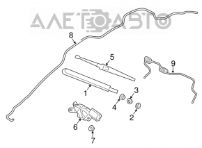 Rear wiper arm for Ford C-max MK2 13-18