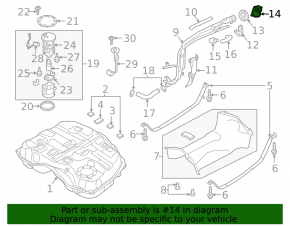 Fuel cap Mazda 6 13-21 2.5 usa