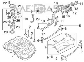 Fuel cap Mazda 6 13-21 2.5 usa