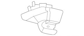 Ford Mustang Mach-E 21-23 Driver's Sun Visor Mount Hook Black