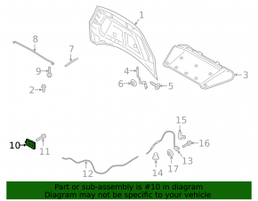 Ford Escape MK4 23 Hood Lock - With Sensor