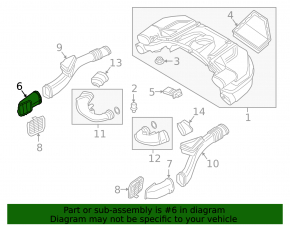 Air intake right BMW 5 G30 18-19 4.4T
