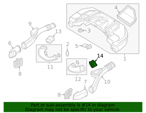 Air duct from filter right BMW X7 G07 19-20 N63