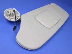 Left visor Dodge Grand Caravan 11-20 gray, dry cleanable, without hook