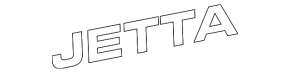 Emblem inscription "JETTA" trunk lid VW Jetta 19-