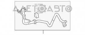 Air conditioning pipe compressor-heater second Mercedes CLA 250 14-19