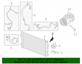 Ambient Air Temperature Sensor Infiniti QX30 17-19