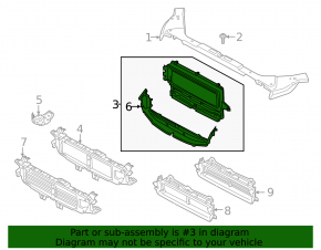 Upper radiator duct Volvo S60 19-25