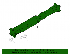 Driveshaft front driveshaft Infiniti QX56 QX80 10-24 AWD