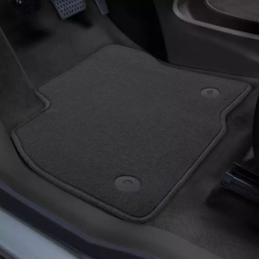 Set of floor mats for Chevrolet Bolt 17 - cloth dark gray, dry cleanable