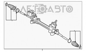 Toyota Highlander 20-22 electric steering rack