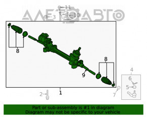 Toyota Highlander 20-22 electric steering rack