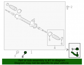 Left steering tip for Toyota Prius C 12-19 under R15