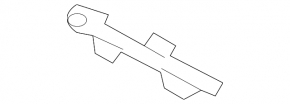 Front bumper mount left fender BMW X1 U11 24-25 lower part