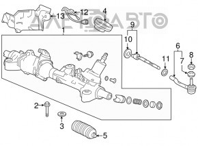 Steering rack Honda Accord 13-15 hybrid