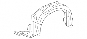 Front left fender liner Lexus IS250 IS350 06-10