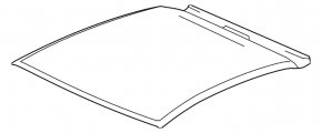 The metal roof of a Honda CRZ 11-11 has been sawed off.
