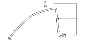 Front right windshield seal for Toyota Solara 2.4 04-08