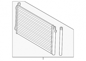 Air conditioning radiator condenser BMW 3 E90 E92 07-12 N54 N55