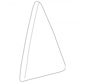 Door glass triangle rear left Toyota Camry v30 2.4