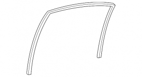 Rear left window seal for Lexus ES350 07-12