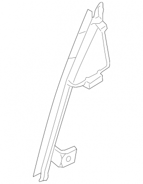 Rear right door glass guide for Nissan Rogue 08-15