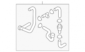 Cooling system hose for Audi A4 B9 17-20 2.0T