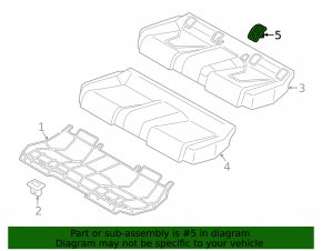 Isofix rear row cover Audi A3 22-26 black
