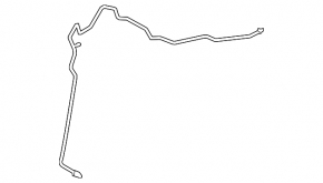 Long, thin iron air conditioning hose for a Nissan Versa 1.8 10-12