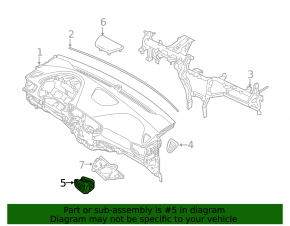 Front panel air duct deflector right Hyundai Ioniq 20-22