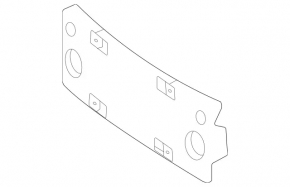 Mercedes GLC 300 20-22 front bumper license plate holder