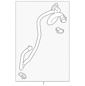 Upper cooling hose for Ford Transit Connect MK2 13-22 2.5