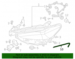 Mazda 6 18-21 USA Front Left Headlight Seal