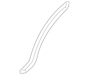 Door seal side rear left Jaguar F-Pace X761 17- rear