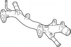 Cooling system pipe metal Nissan Maxima A36 16-