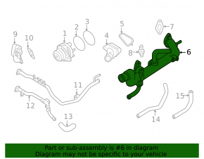 Cooling system pipe metal Nissan Maxima A36 16-