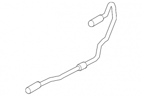 Additional radiator cooling pipe lower BMW 5 F10 11-16 3.0T