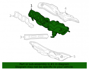 Exhaust manifold with catalyst Toyota Rav4 19-21 2.5 rusty