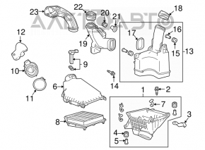 Air duct for manifold Acura TLX 15- 2.4