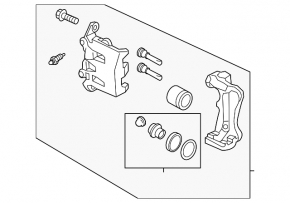 Front left caliper Nissan Leaf 18-