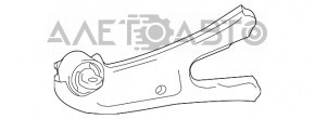 Rear right longitudinal arm Toyota Highlander 20-