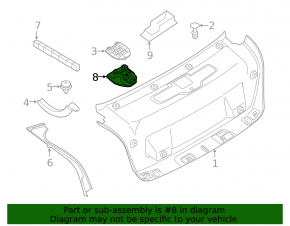 BMW 3 G20 19-26 Warning Trip Sign Bracket, Black