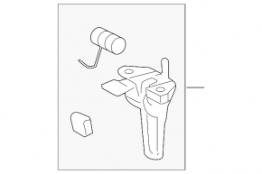Toyota Land Cruiser hood release lever for 2016-2021