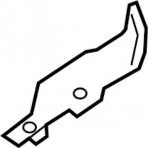 Seal wing hood-wing left Infiniti Q50 14-20 rear