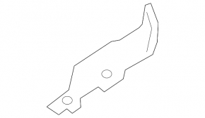 Seal wing hood-wing left Infiniti Q50 14-20 rear